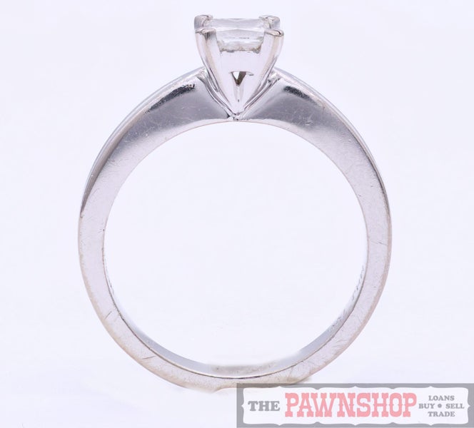 Diamond Solitaire 18ct White Gold Ring Carousel 2