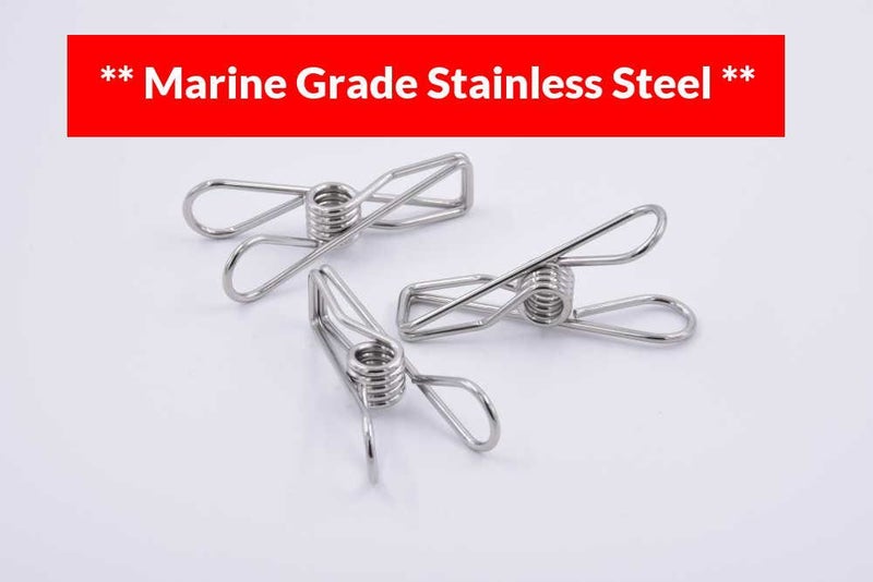 ** Marine Grade ** Stainless Steel Pegs x25 Carousel 1