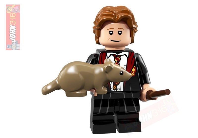 RON WEASLEY & SCABBERS - COLLECTIBLE HARRY POTTER LEGO MINIFIGURE 71022 Carousel 1