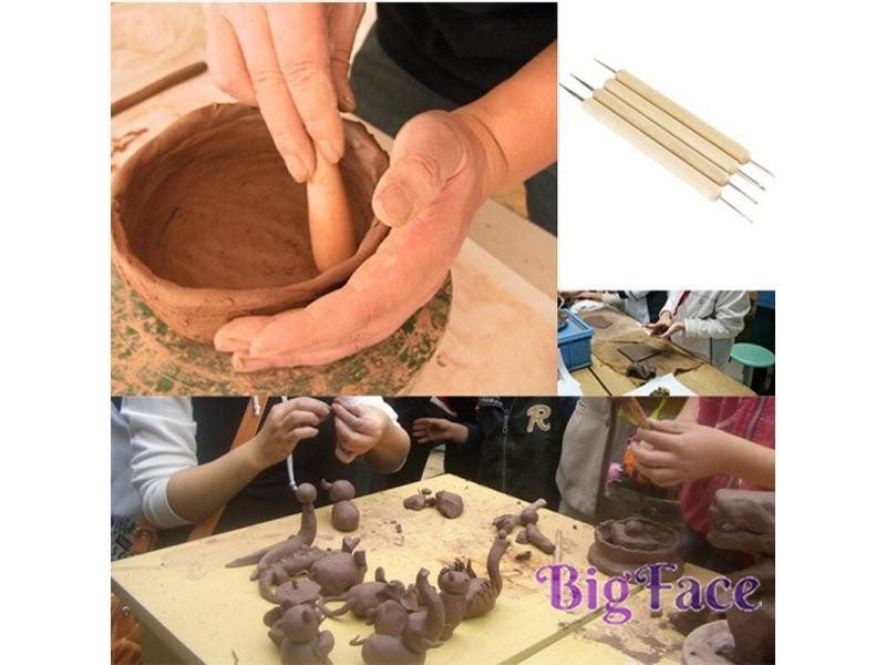 Pack Of 4 Ball Stylus Polymer Clay Sculpting Tools Set Carousel 1