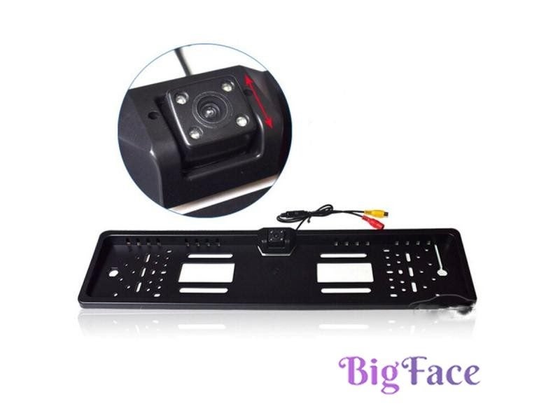 Waterproof European License Plate Frame Rear View Camera Auto Car Reverse Carousel 2