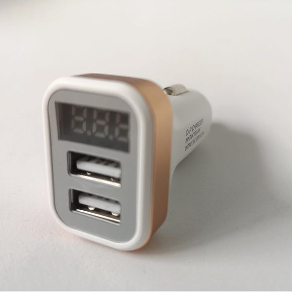 Car to USB twin adapter 5V 2.1A with digital display #652 Carousel 2