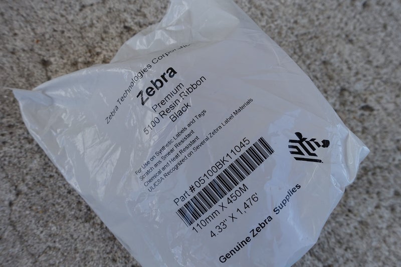 Zebra 5100 Resin foil, 110mm x 450mm, for extreme and outdoor use - 05100BK11045 Carousel 1
