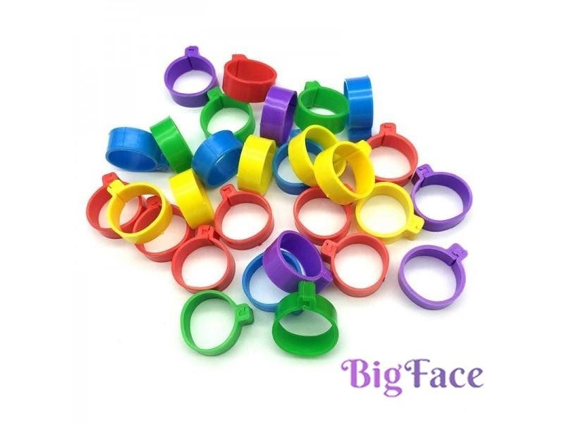 200 Pcs Inside Diameter 2.0cm Chicken Foot Ring Duck Goose Bird Quail Poultry Carousel 2