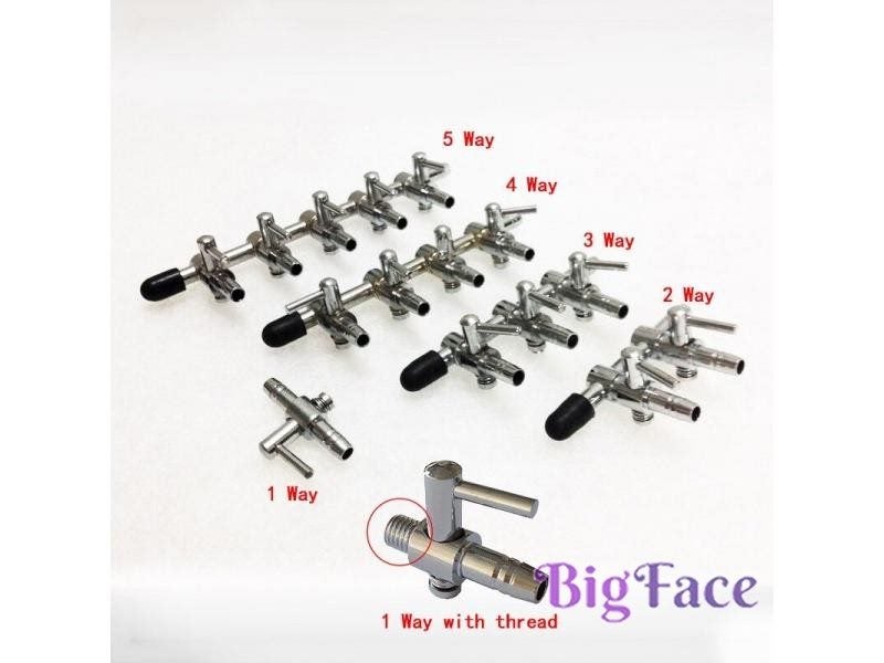 5 Way Air Splitter Valve For Aquarium Fish Tank Air Pump Carousel 2