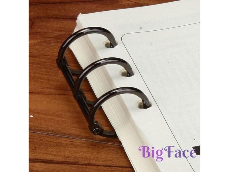 2Pcs Retro Metal Loose Leaf Book Binder Hinged Ring Binding Rings 3 Rings For Carousel 1