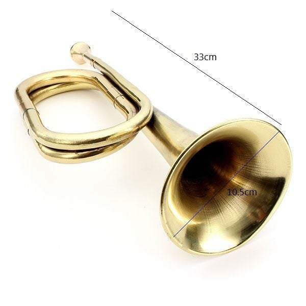 Retro Brass Army Cavalry Copper Trumpet Bugle Carousel 5