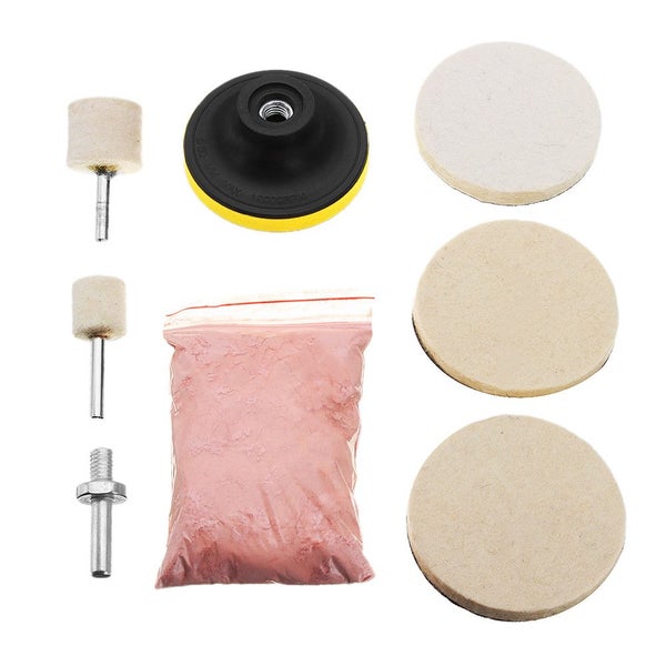 8pcs Cerium Oxide Pong Powder Felt Pong Pad Kit Carousel 2