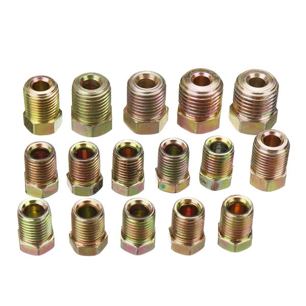 Universal 25Ft Copper Nickel Brake Line Tubing Kit 3/16 OD with 15Pcs Nuts" Carousel 8