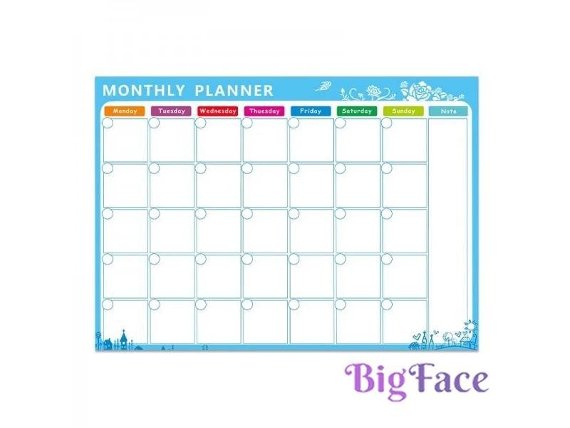 Magnetic Board A3 Monthly Calendar For Kitchen Fridge 42*29.7CM Carousel 2