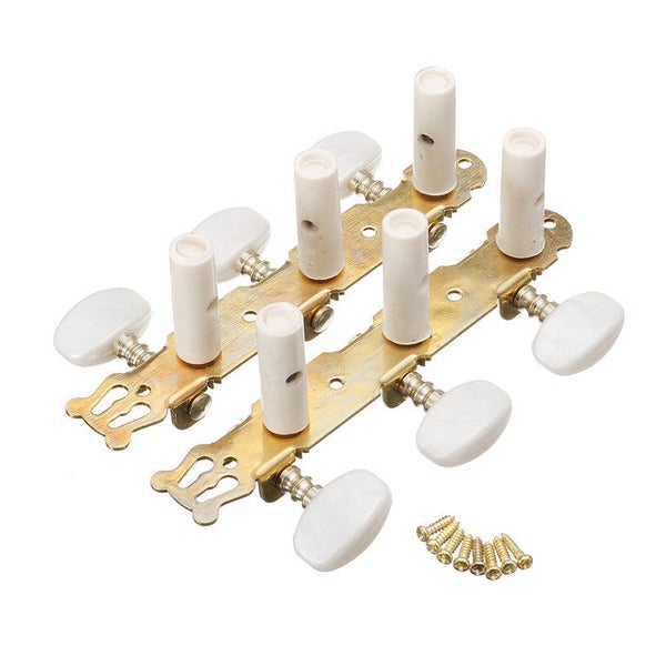 2Pcs Acoustic Guitar String Tuning Pegs Keys Machine Heads Tuners Color Gold Carousel 1