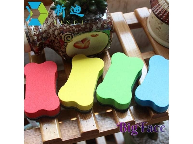 4pcs/lot New Lovely Bones Magnetic Whiteboard Eraser Cleaner Blackboard Carousel 2