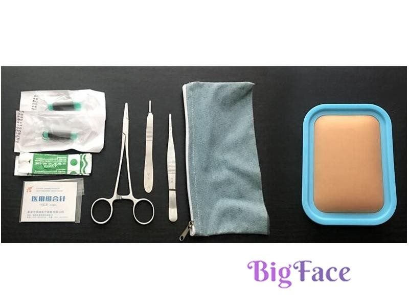 Surgical Suture Instrument Kit Medical Student Tool Kit Silicone Skin Suture Carousel 1
