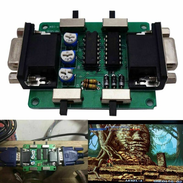 Retro Game Arcade Machine Screen Scanline Video Generator Board VGA Connection Carousel 1