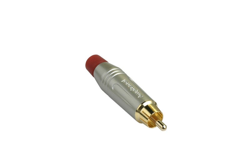 ACPRSRD :: Amphenol RCA Connector Cord Plug MALE RED Carousel 1