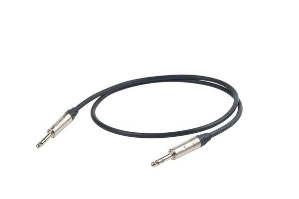 ESO230LU3 :: Proel Stereo Jack Lead TRS > TRS 3m 95% Braid Shield BK Carousel 1