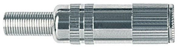 P120 :: Mini Mono Jack Connector 3.5mm Cord Plug FEMALE Metal Carousel 1