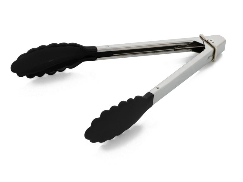 Stainless Steel Tongs with Rubber Grips Black 18cm AVANTI Carousel 1