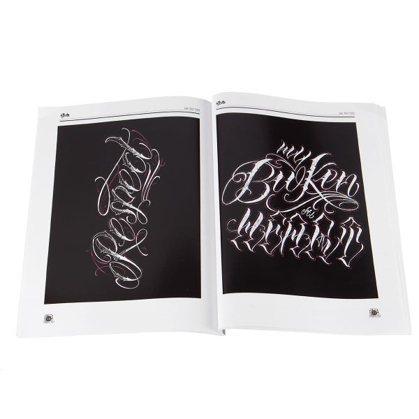 96 Page Chicano Calligraphy Font Lettering Pattern Tattoo Stencils Body Art Tatt62953807311491112