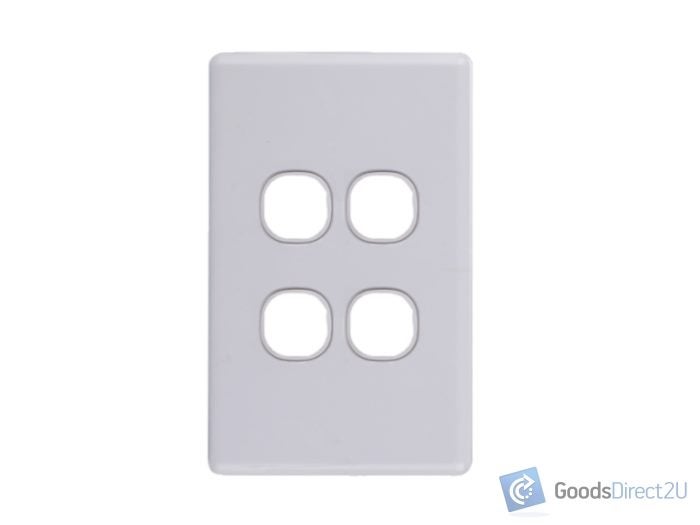 Blank Plate - 4 Gang (JAJ Ultra Thin Slimline) Carousel 1