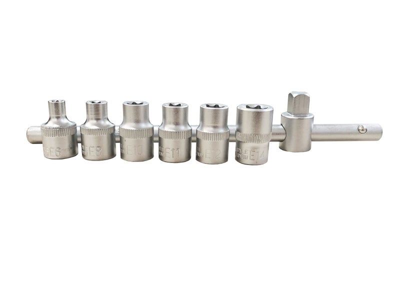 Socket E 3/8" 7PC Set Carousel 1