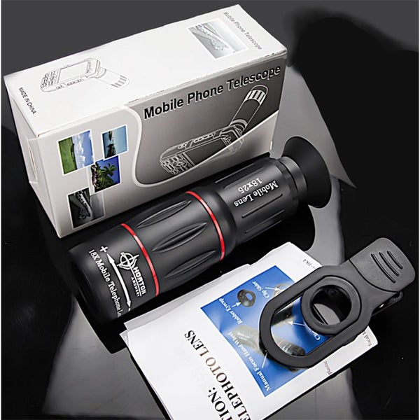Moge 18x25 HD BAK4 Mobile Lens Monocular Waterproof Phone Telescope Outdoor Camp Carousel 6