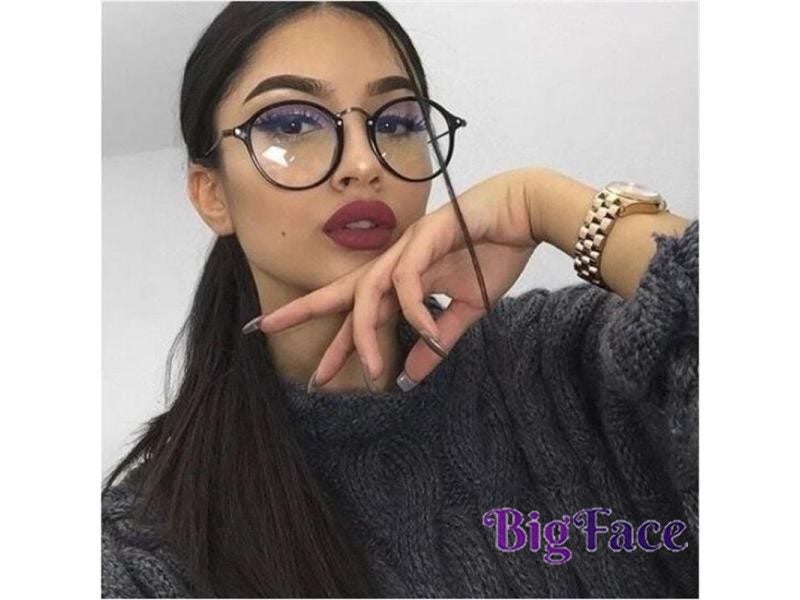 Temples For Glasses Round Glasses Eyeglasses Women Transparent Frame Retro Carousel 2