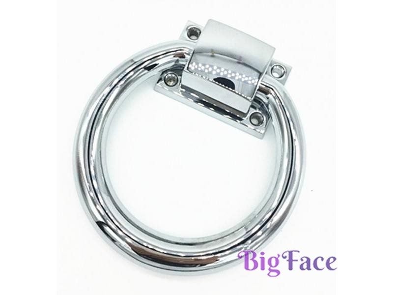 UNILOCKS Zinc Alloy Big Door Knocker Shiny Silver Bigger Drop Rings Chrome Carousel 1