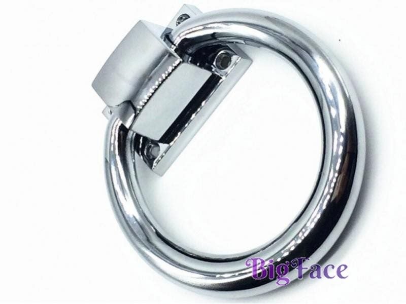 UNILOCKS Zinc Alloy Big Door Knocker Shiny Silver Bigger Drop Rings Chrome Carousel 2