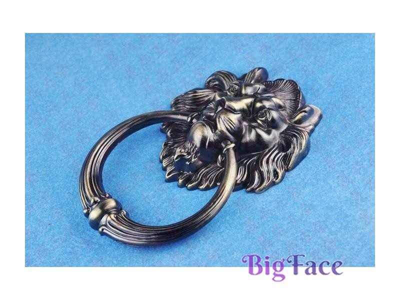 20cm Large Antique Lion Door Kicker Lionhead Porter Lions Home Decoration Door Carousel 1