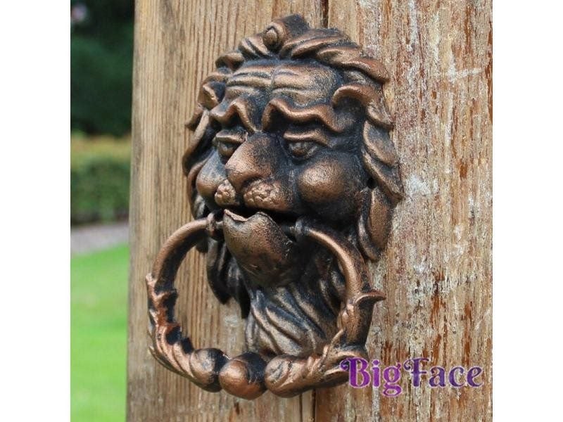 1 Piece Door Knocker Lion Vintage Cast Iron Doorknocker Lionhead Latch Home Carousel 2