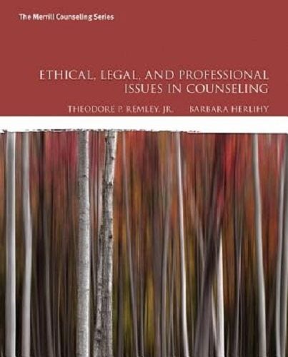 Ethical, Legal, and Professional Issues in Counseling Carousel 1