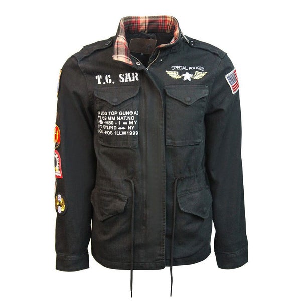 Top Gun M45 Canvas Jacket Black Carousel 1