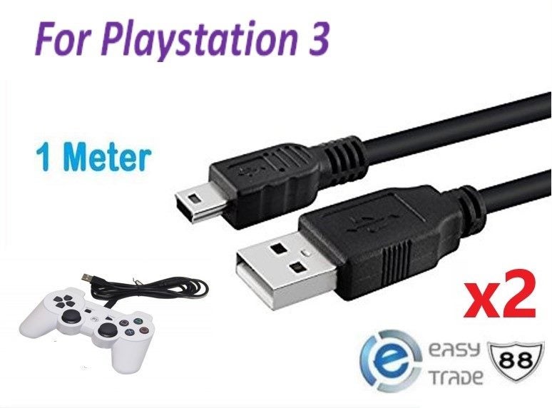 PS3 Controller USB Charging Cable 1M Carousel 1