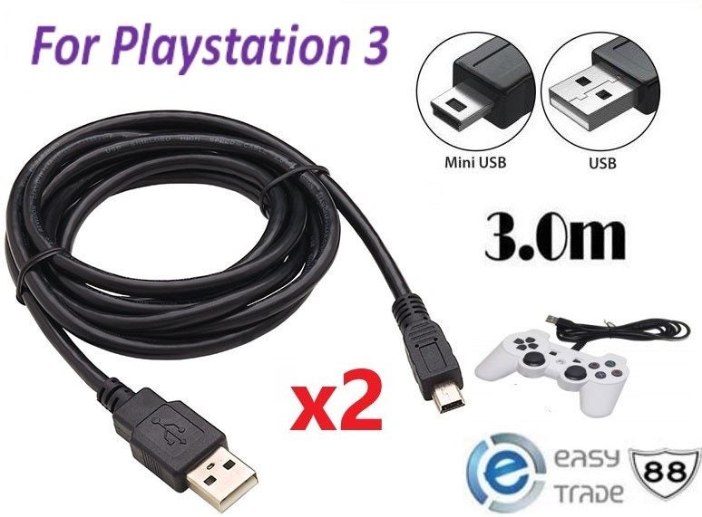 PS3 Controller Charging Cable 3M Carousel 1