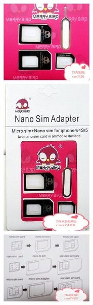 Sim Card Adaptors Kit Nano, Micro, Standard Carousel 1