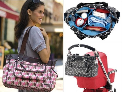 Skip Hop City Chic in Park Avenue Tulip Nappy Bag/Tote Carousel 2