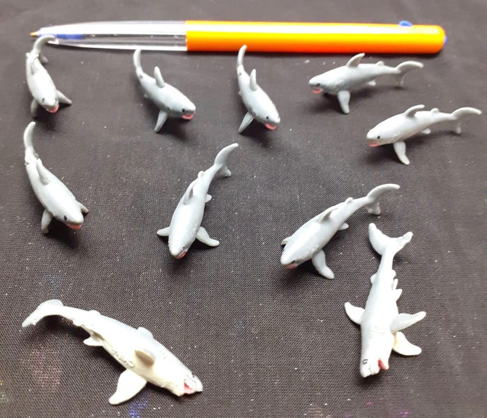 Shark Figures - Set of 10 Counters - Safari Brand Carousel 1