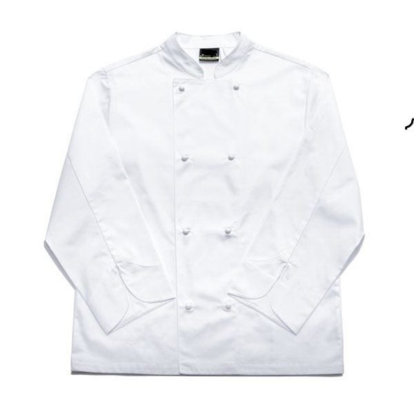White Chef Jacket Long Sleeve Carousel 1