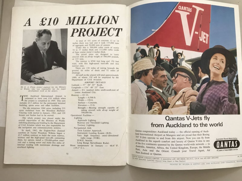 Auckland International Airport Opening Ceremony 1/29/1966 Programme & Booklet Carousel 13