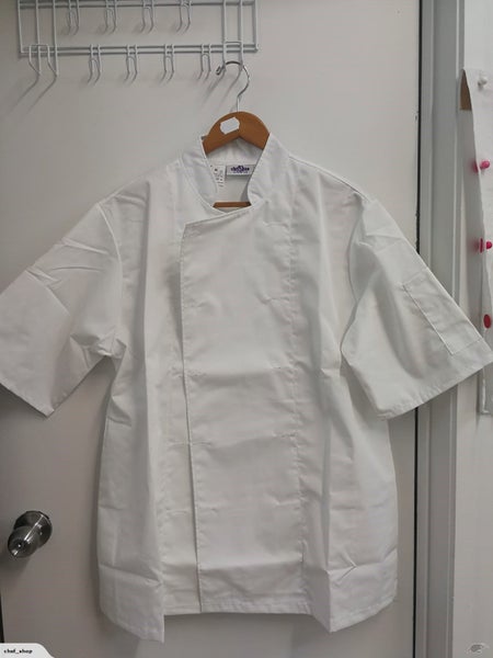 White Chef Jacket Short Sleeve LIGHT WEIGHT Carousel 1