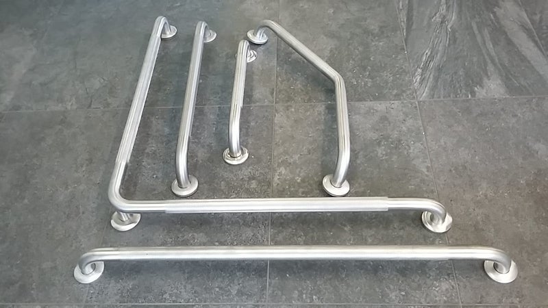 SAFETY GRAB RAIL S/Steel 750mm x 750mm 90deg Carousel 2