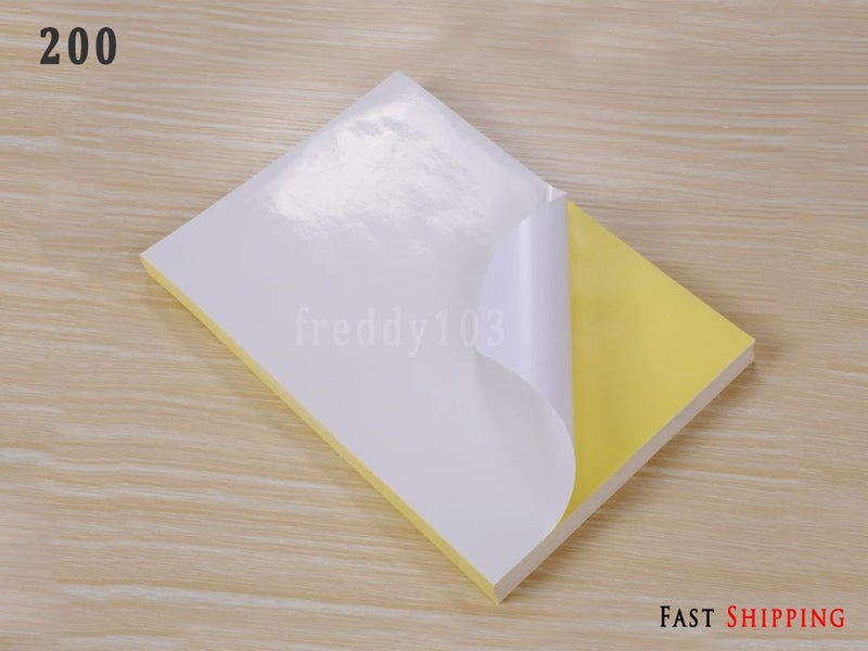 200 x A4 Label Self Adhesive Sticker Laser Printer Carousel 1
