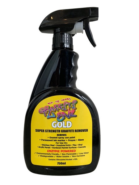Graffiti-Enz Gold - 750ml trigger bottle - NON TOXIC Carousel 1