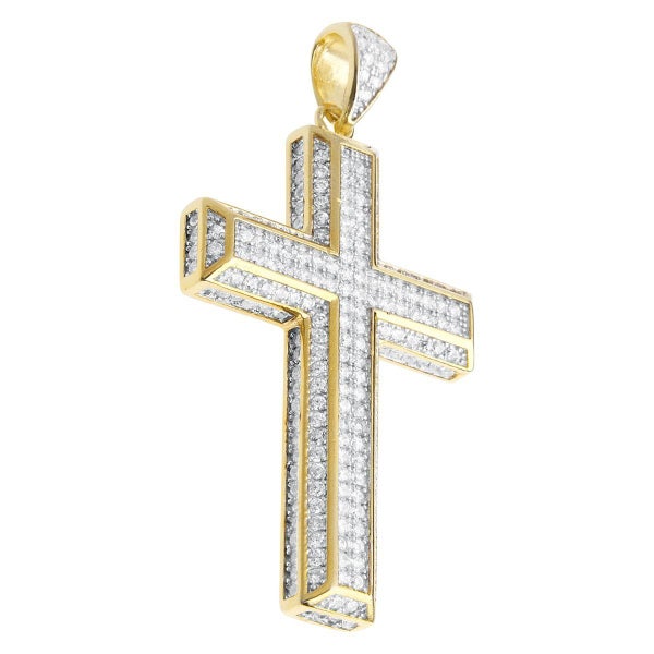 Premium Bling - 925 Sterling Silver Cross Pendant Carousel 2