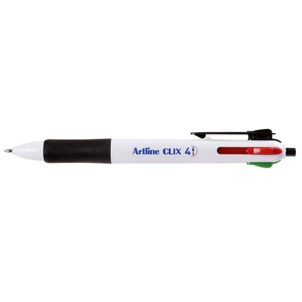 Artline Clix 4 Multi-Colour Ballpoint Pen Standard 3pk Carousel 1