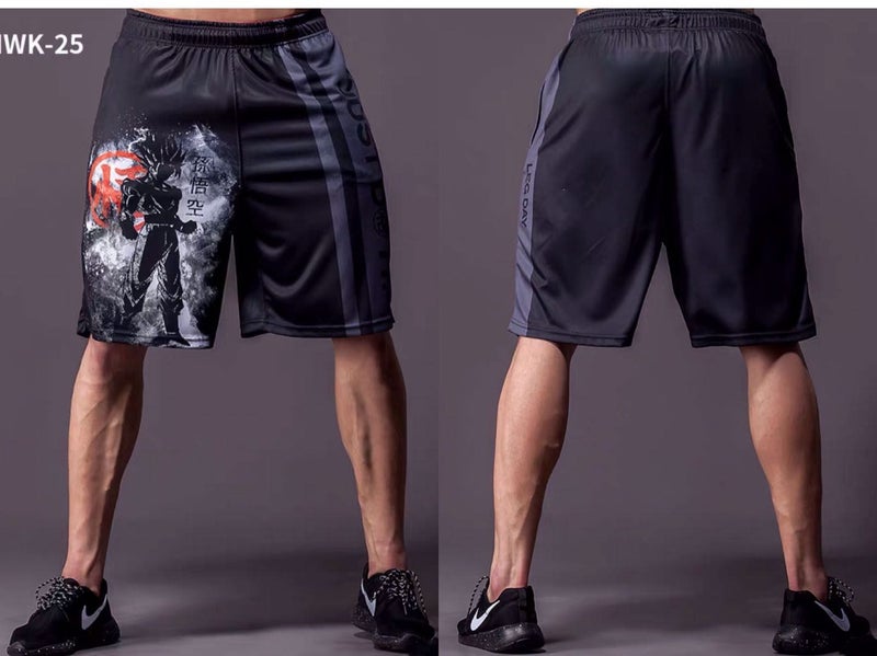 3D printing anime Dragonball men's sport shorts training basketball shorts Carousel 2