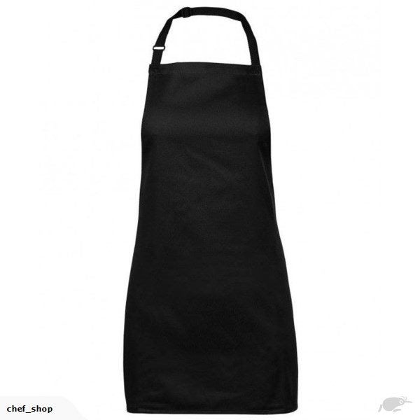 Bib Apron NO Pocket Black or White Carousel 2