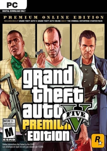 Grand Theft Auto V GTA 5: Premium Online Edition Rockstar Key PC Game Carousel 1