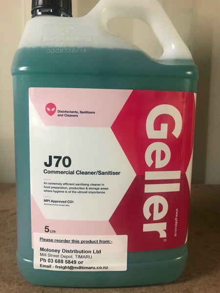 J70 Cleaner Sanitiser 5lt Carousel 1